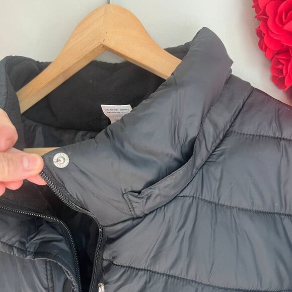 Time and Tru Womens Plus Size 3X Quilted Bubble Jacket Black Windproof - Picture 3 of 12